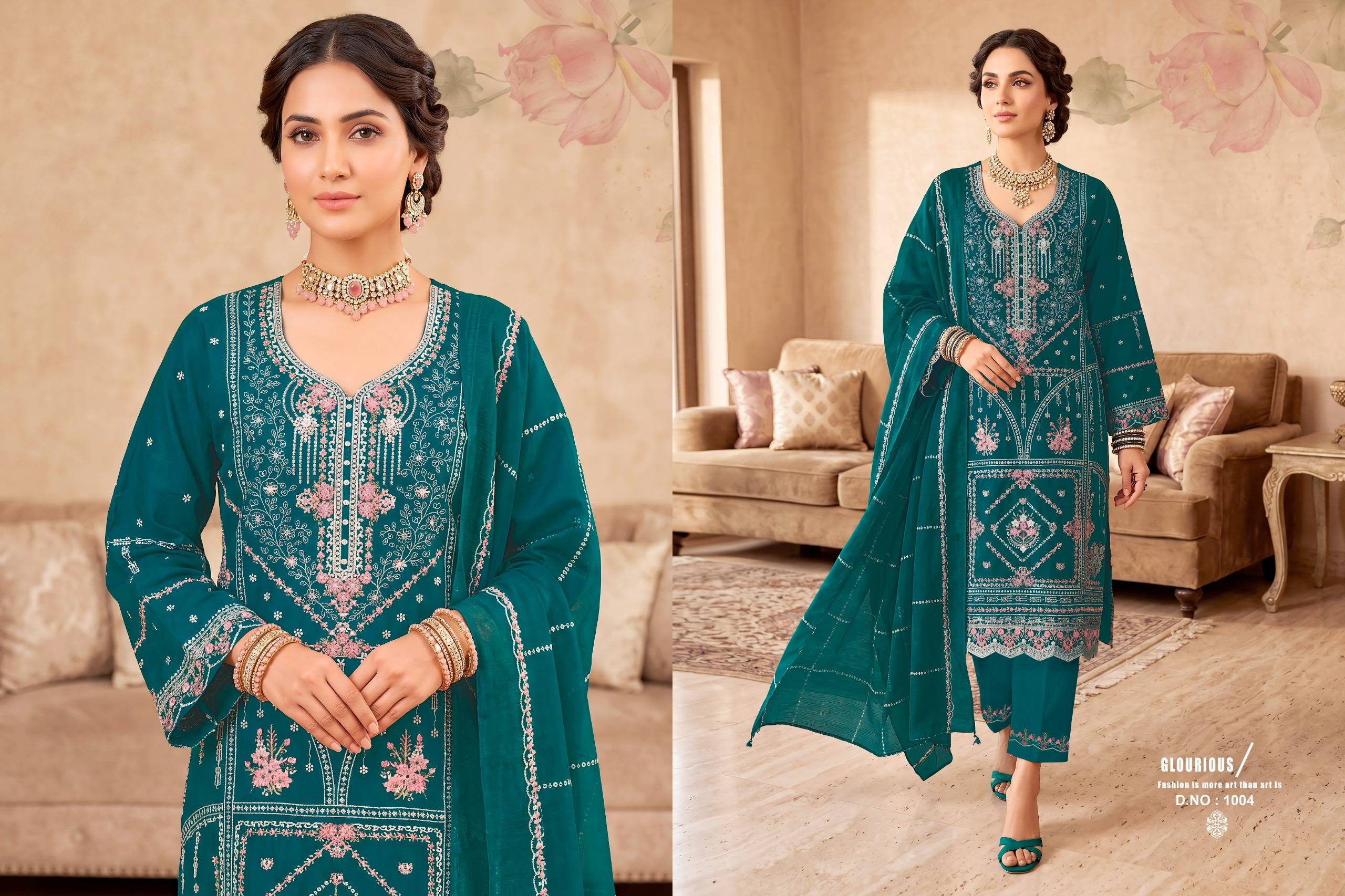 SAFIA By Radhika fashion 1001 To 1004 Series Beautiful Festive Suits Colorful Stylish Fancy Casual Wear & Ethnic Wear Pure Cotton Dresses At Wholesale Price